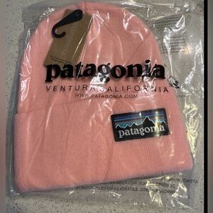 Patagonia hat pink beanie winter hat